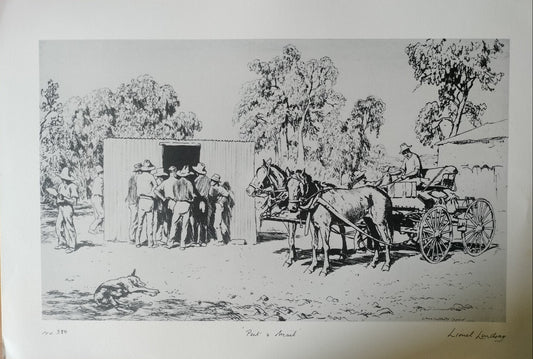 Lionel Lindsay Post & Mail Limited Edition Facsimile Etching | Australian Art Print