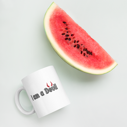 office devil ceramic coffee mug