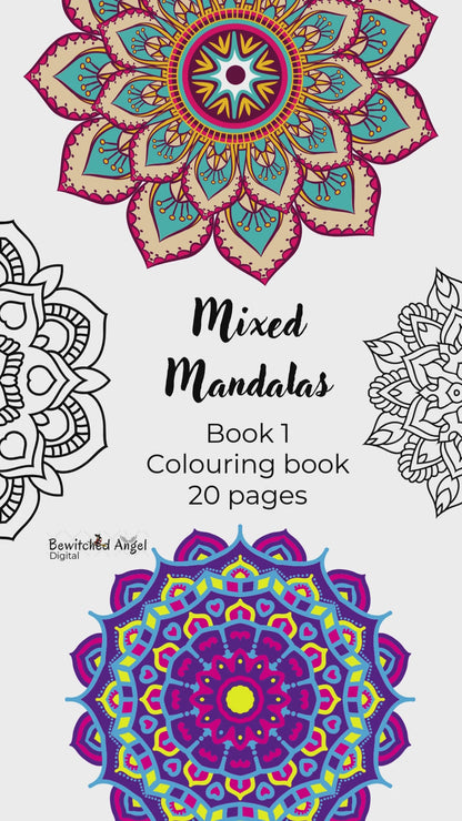 Mixed Mandala Colouring Book – Relax & Unwind | Instant Download