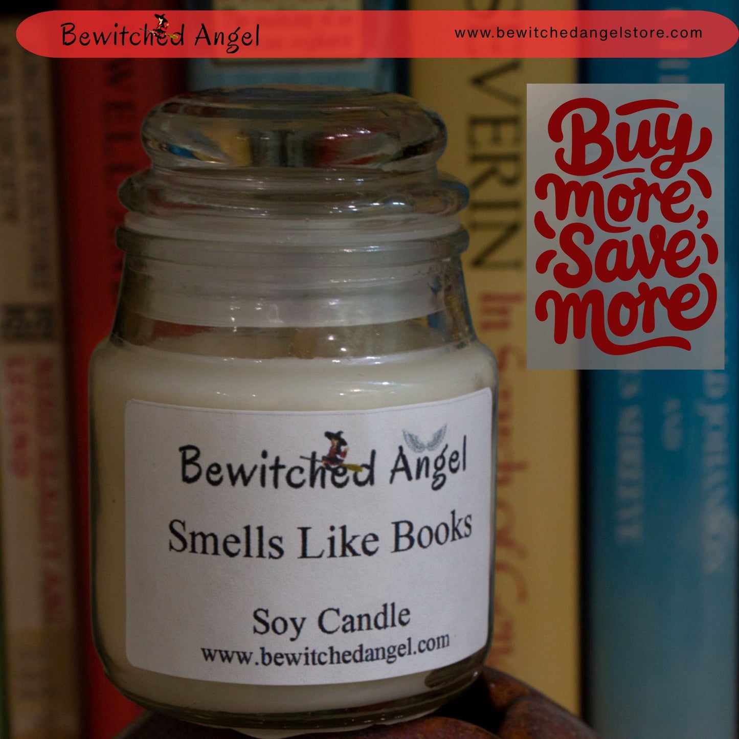 Smells Like Books Candle - Old Book Shop Candle