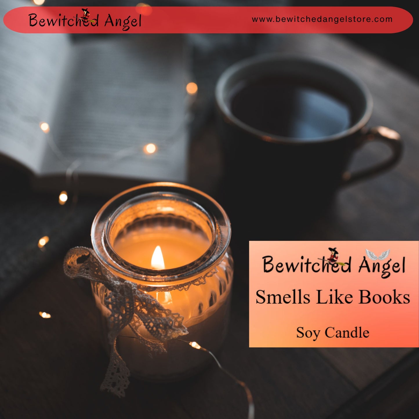 Smells Like Books Candle - Old Book Shop Candle