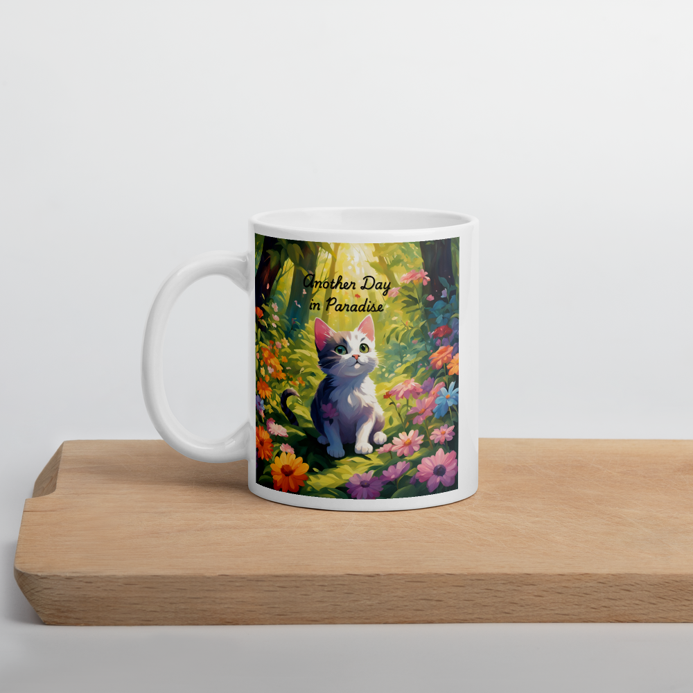 Coffee Mug for Cat Lovers - "Another Day in Paradise"