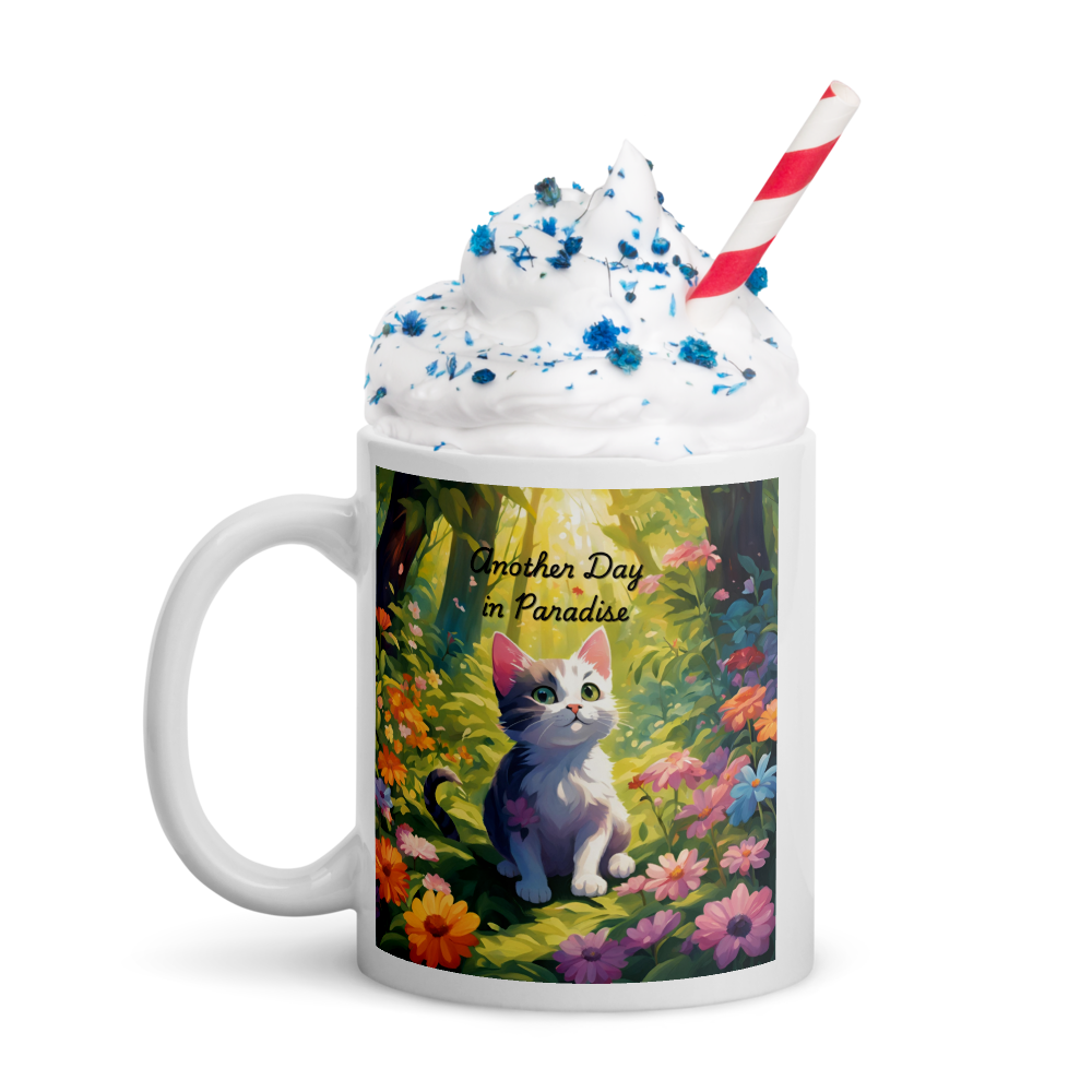 Coffee Mug for Cat Lovers - "Another Day in Paradise"