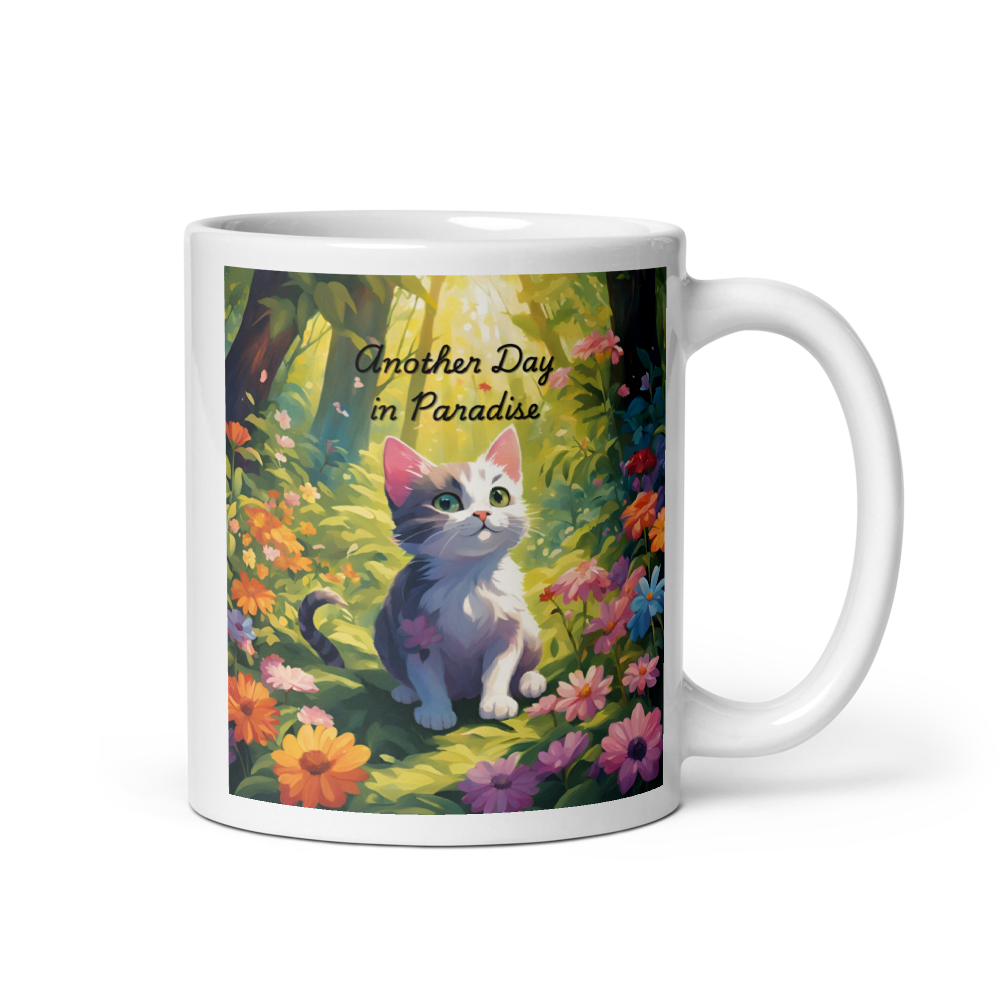 Coffee Mug for Cat Lovers - "Another Day in Paradise"