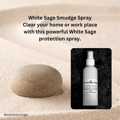 White Sage Smudge Spray -  White Sage Clearing Spray - Remove Negative Energy