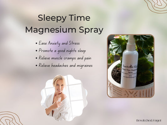 Sleepy Time Magnesium Oil - Support Quality Sleep - Relieve Restless Legs - Relieve Cramps