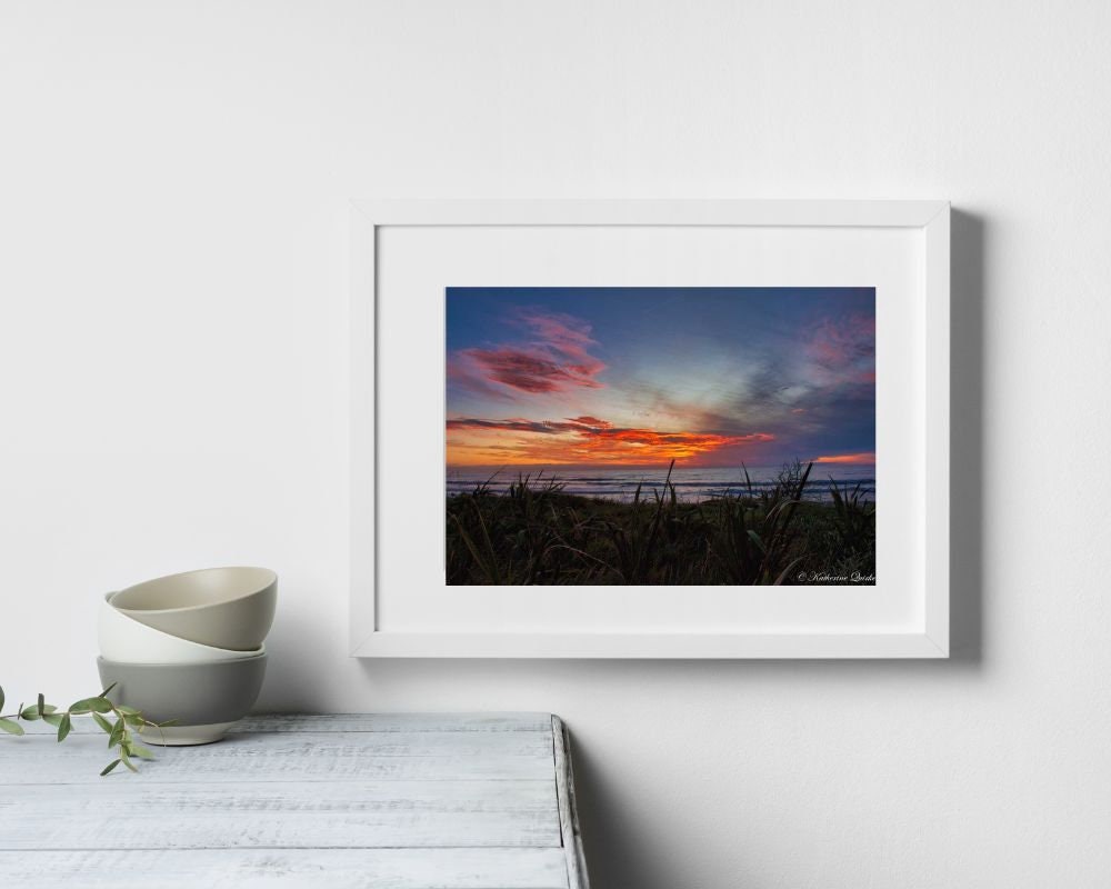 Printable Wall Art - "Hot Clouds Sunset" - Digital Photography - Instant Download
