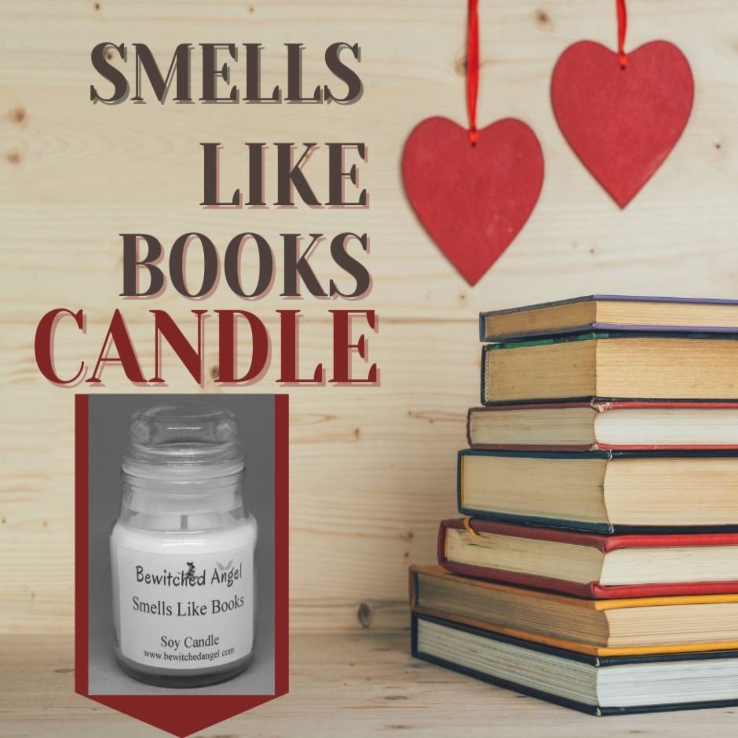 Smells Like Books Candle - Old Book Shop Candle